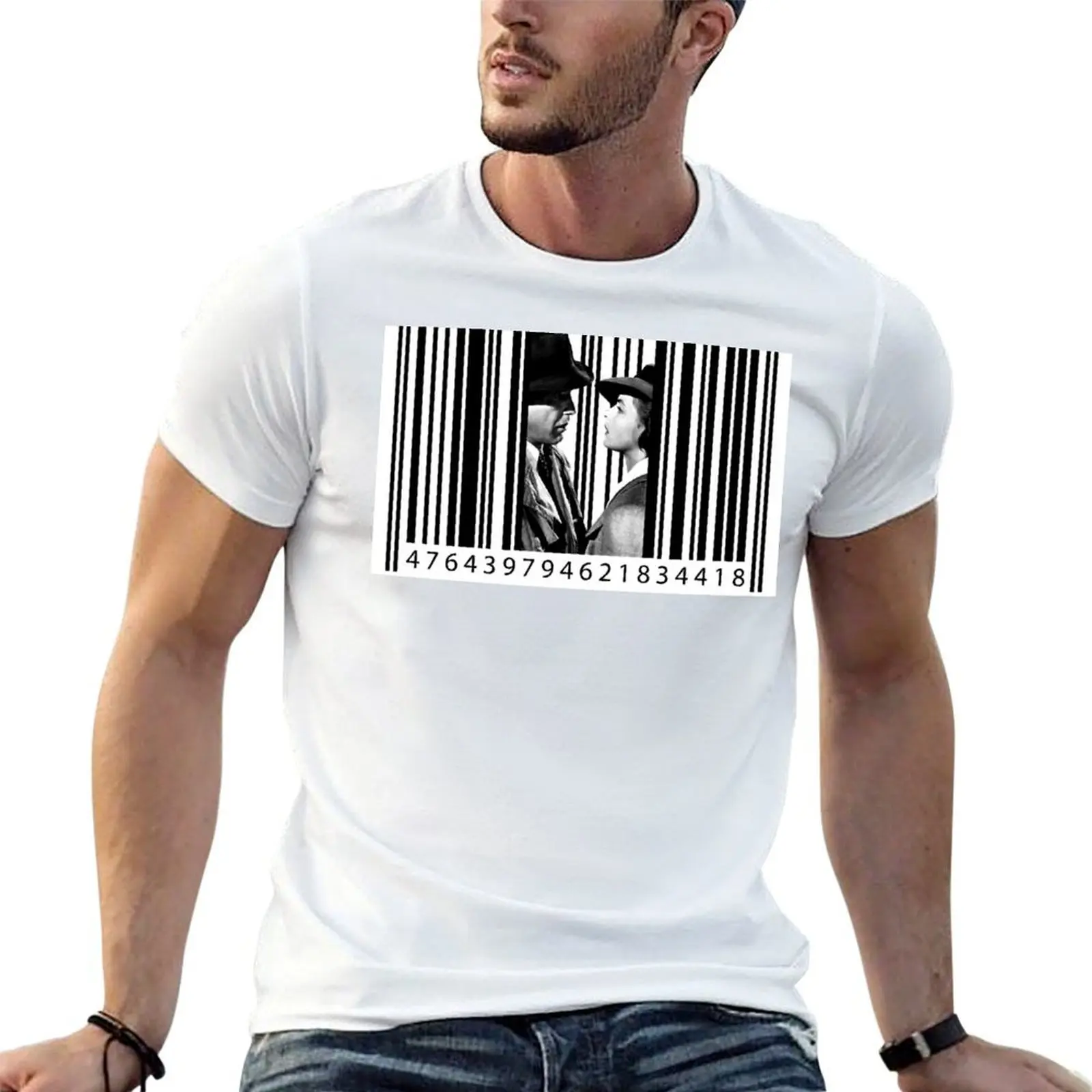 Inside a Barcode T-Shirt men t shirt cotton 100% t shirts for man cotton cotton t shirts high quality T-shirt