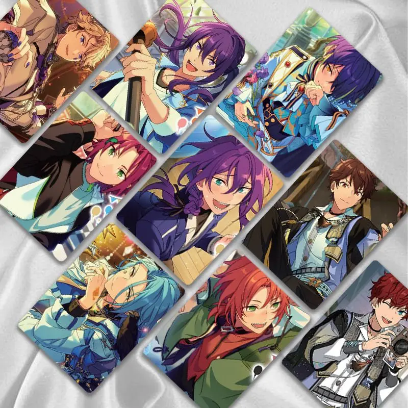 50枚/セット HDフォトカードコレクション - ゲーム「あんさんぶるスターズ！」レーザーロモカード（泉瀬、影平ミカ）ファン向け