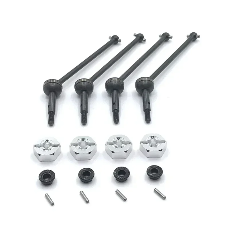 WLtoys 144001 144002 124016 124017 124018 124019 RC Car Metal Upgrade Parts Before and After the Hexadecimal Coupling CVD