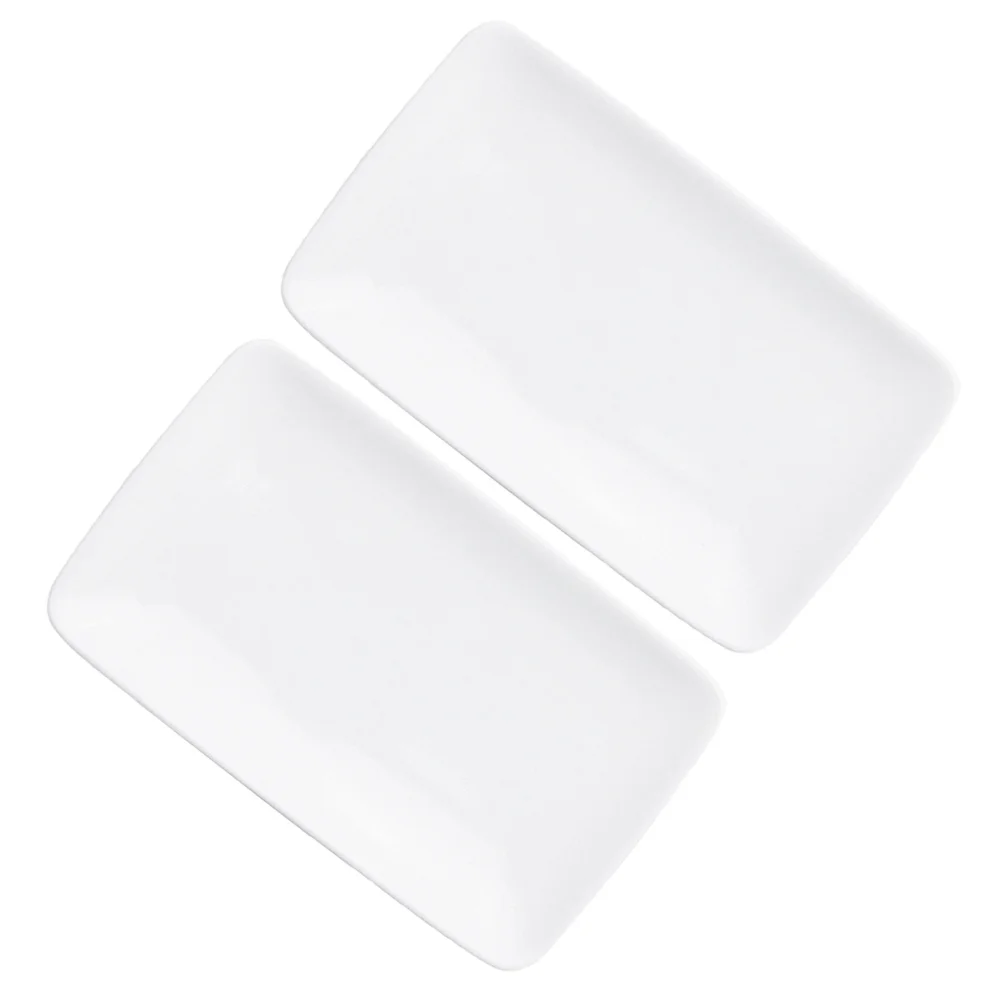 

2 Pcs Serving Trays for Entertaining Jewelry Holder Dish Ring Plate Trinket Decoration Decorative