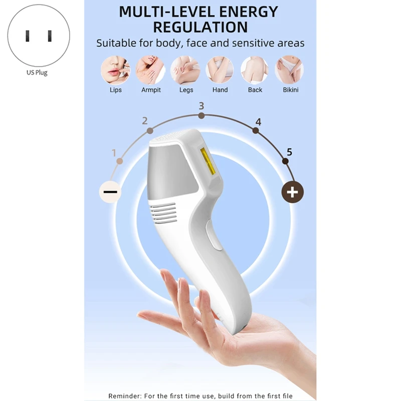 Лазерный эпилятор для удаления волос, безболезненный, подмышки, бикини для лица для женщин, триммер для бикини, точка замерзания, Depilador-ABLE