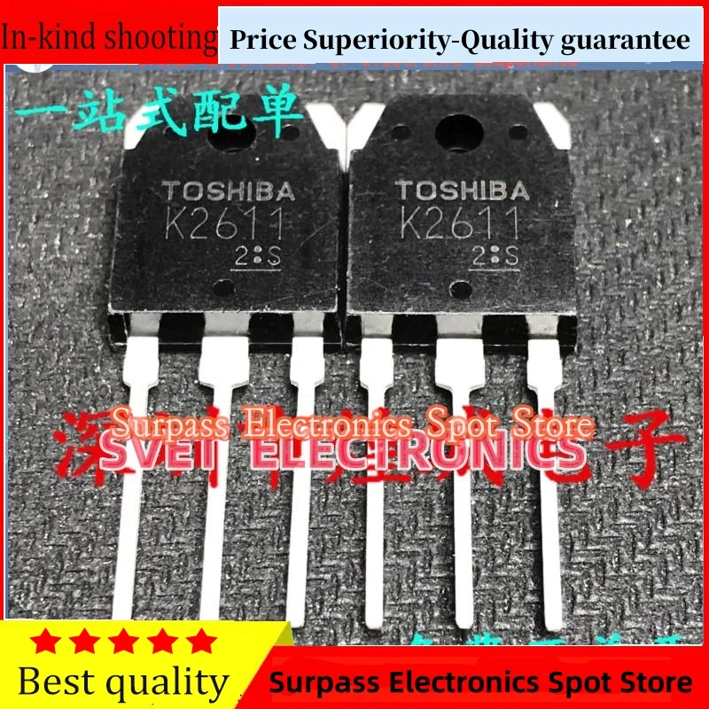 10PCS-50PCS K2611 2SK2611 TO-3P MOS 900V 9A Original Schnelle versand