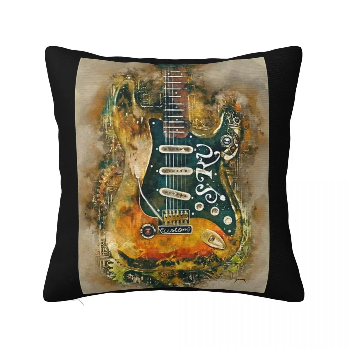 Stevie Ray Vaughan39S Unisex Guitar Music Music Costume Electricity Customized Pillow Case