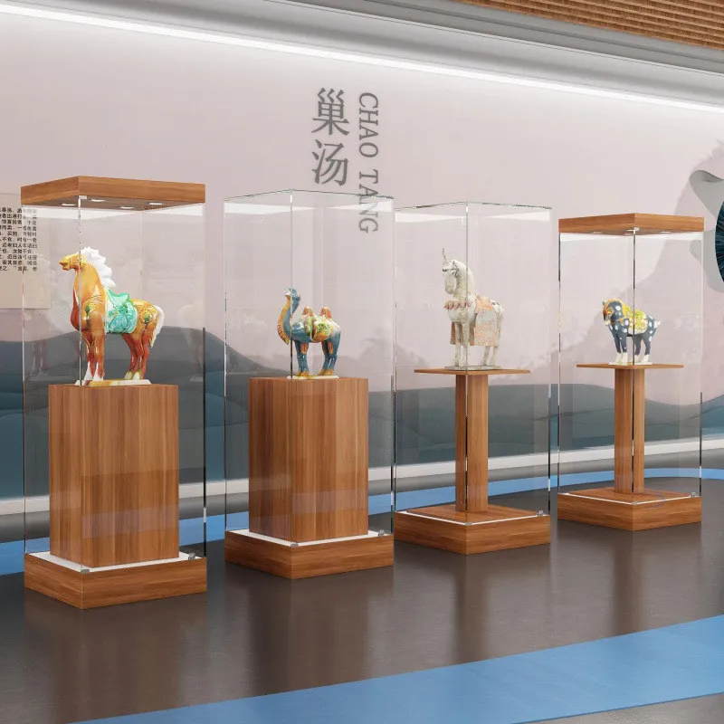 Museum Display Cabinet Jewelry Jade Glass Single Item Display Cabinet Display Cabinet Model Jewelry Factory