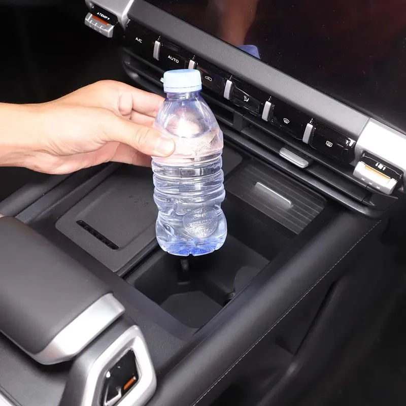 

TPE Black For CHANGAN Deepal G318 2024-2025+ Car central control water cup protective cover storage box car interior accessories