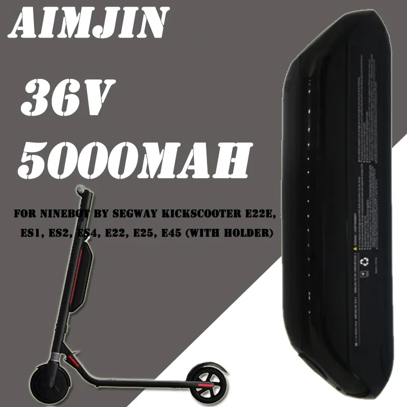 100% Original New 36V 5.0/5.2AH Additional battery for Ninebot by Segway KickScooter E22E, ES1, ES2, ES4, E22, E25, E45