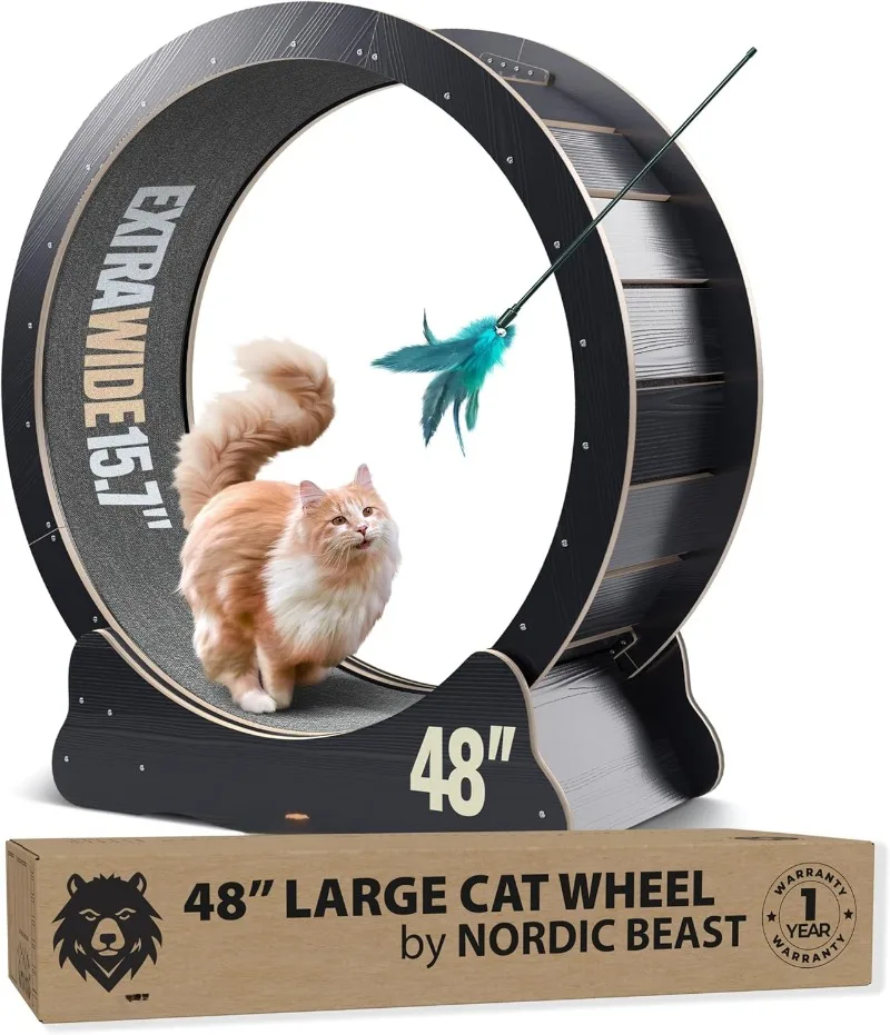 

Колесо для кошек 48 дюймов XL — Колеса для кошек в помещении, которые не отрицательные, влияют ваш кошачий позвоночник — очень широкий кошачий протектор 15,7 дюйма