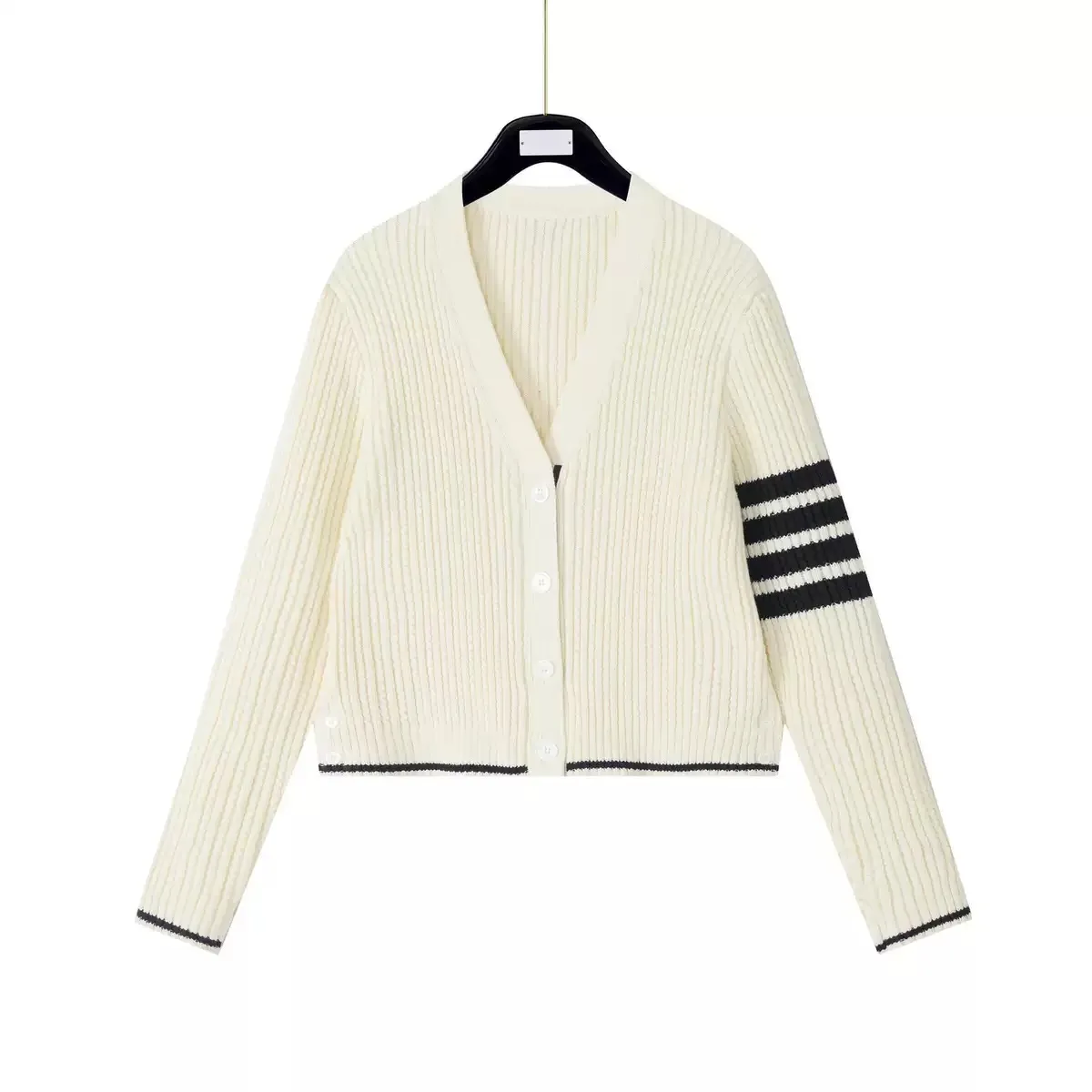 

Универсальный женский вязаный кардиган с V-образным вырезом для повседневной носки, осенне-зимняя новинка, в стиле Small Fragrance, для повседневной носки