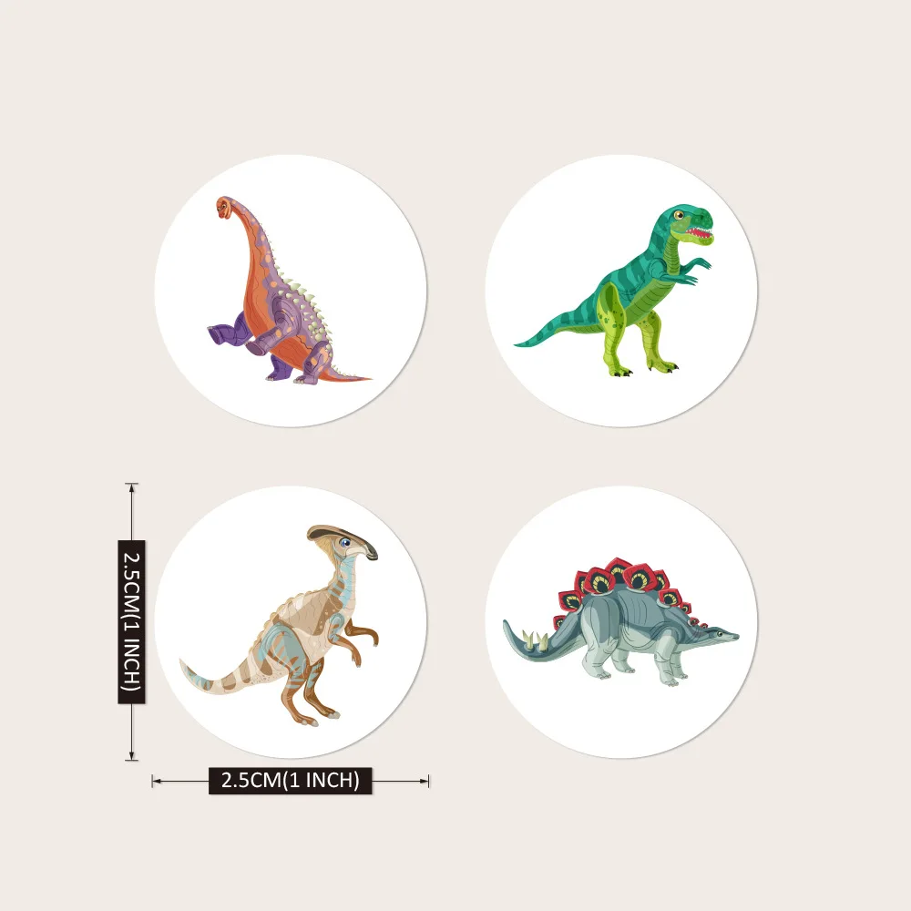 100-500pcs Cartoon Animal Reward Sticker Label Thank You Cute Game Sticker DIY Gift Sealing Label Decoration Supple