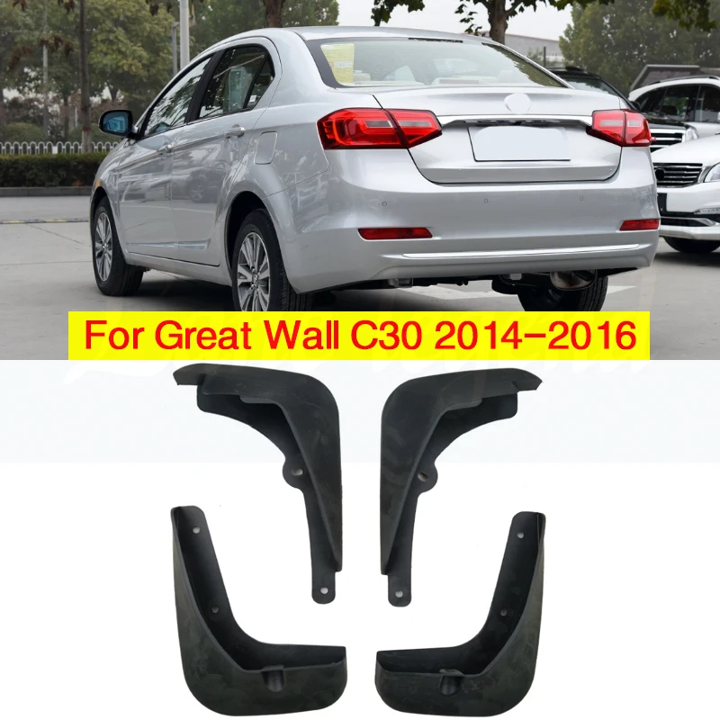 Car Mud Flaps For Great Wall VOLEEX C30 2010-2016 Mudguards Splash Guards Fender Mudflaps Accessories