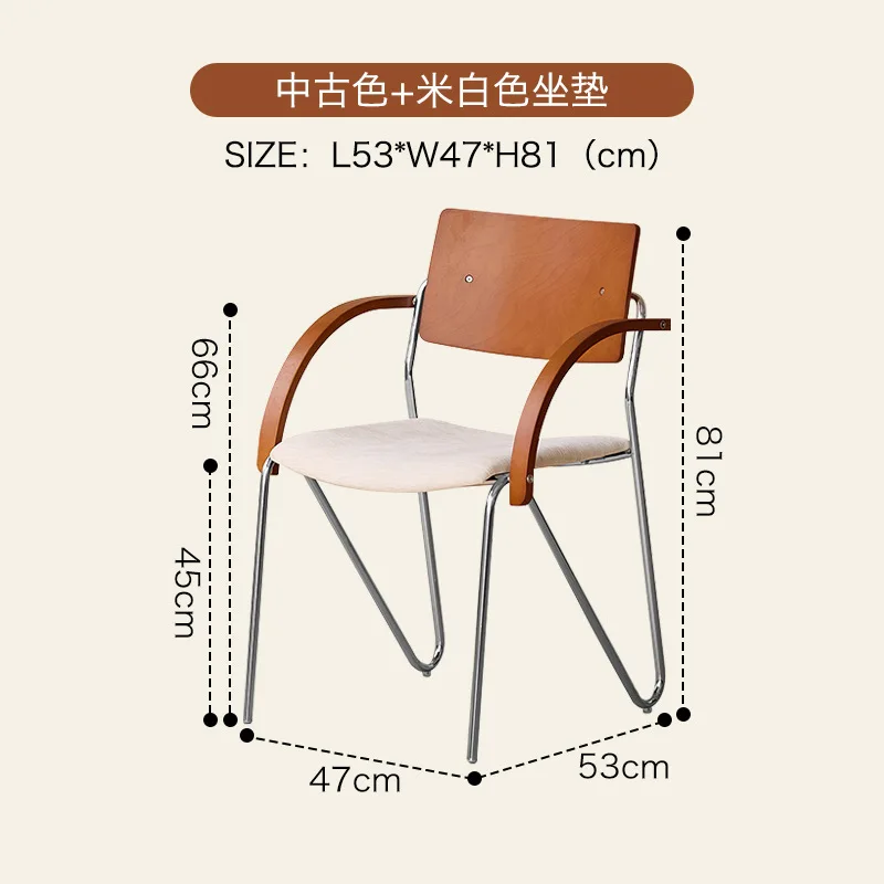 Antique chair backrest in the bag Light luxury high-end dining table and chairs