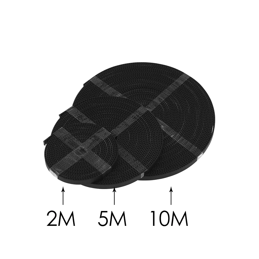 1m/2m/5m/10m/lot GT2-6mm Open Timing Belt Width 6mm GT2 Belt Rubber Aramid Fiber Cut to Length for 3D Printer Wholesale