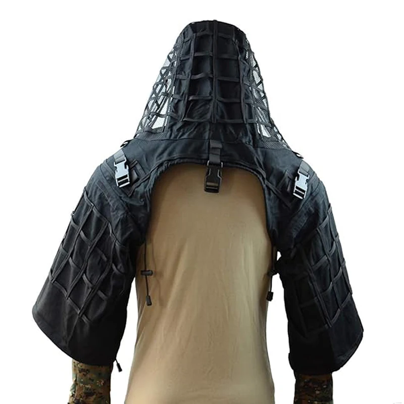 Ghillie-Anzug, taktischer Scharfschützmantel, Viper-Kappen, Jagdmantel, Material und Farbe optional, Tarnkleidung für Airsoft-Paintball – Detail 29