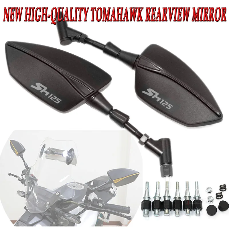 For SH125 SH150i SH125i 150i SH125 SH150 Motorcycles, Motorcycle Accessories,Adjustable side view mirrors,Rearview mirrors