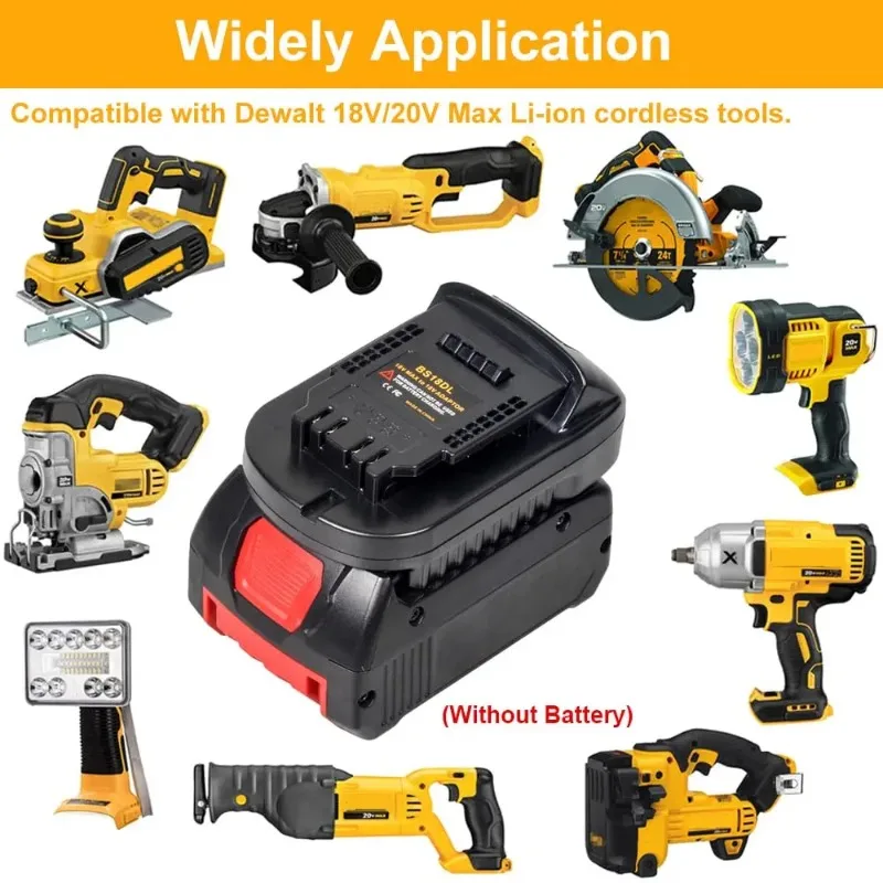 Adapter do akumulatorów litowych Bosch 18V BS18DL, kompatybilny z akumulatorami litowo-jonowymi Dewalt 20V MAX XR do elektronarzędzi akumulatorowych. — zdjęcie produktu 2