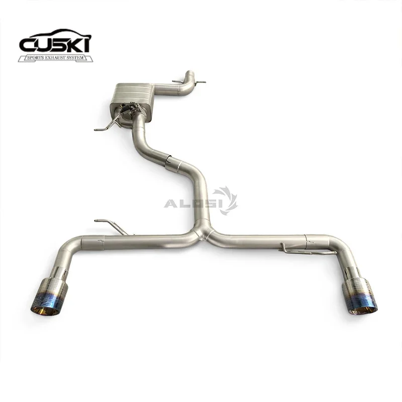 Das Cat Back-Auspuffanlage ist für das Kfz-Auspuffmodifikations-Auspuffzubehör Volkswagen Golf R MK7 2.0T 2011–2017 geeignet