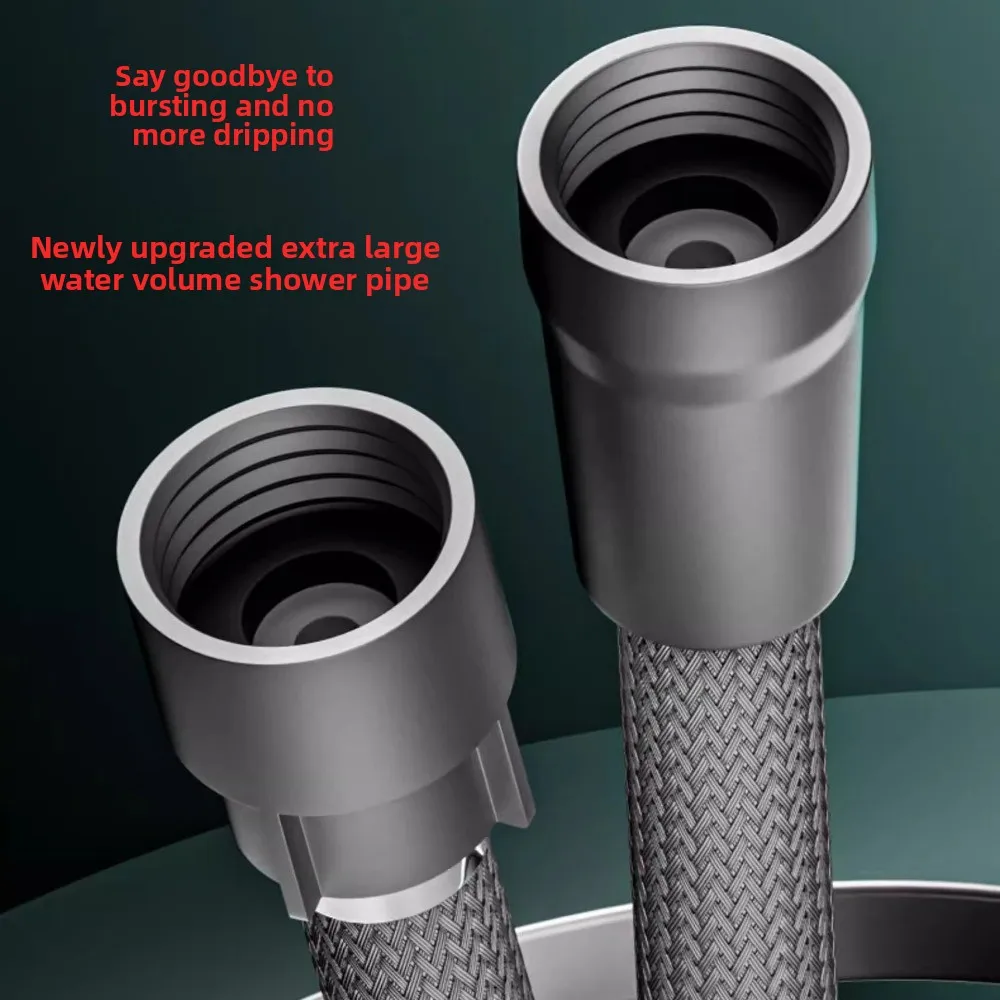 

Шланг для душа для ванны 1,5/2 м. Ручной душевой шланг с защитой от намотки. Универсальная нейлоновая трубка с высоковольтным интерфейсом для душа в ванной. Вода