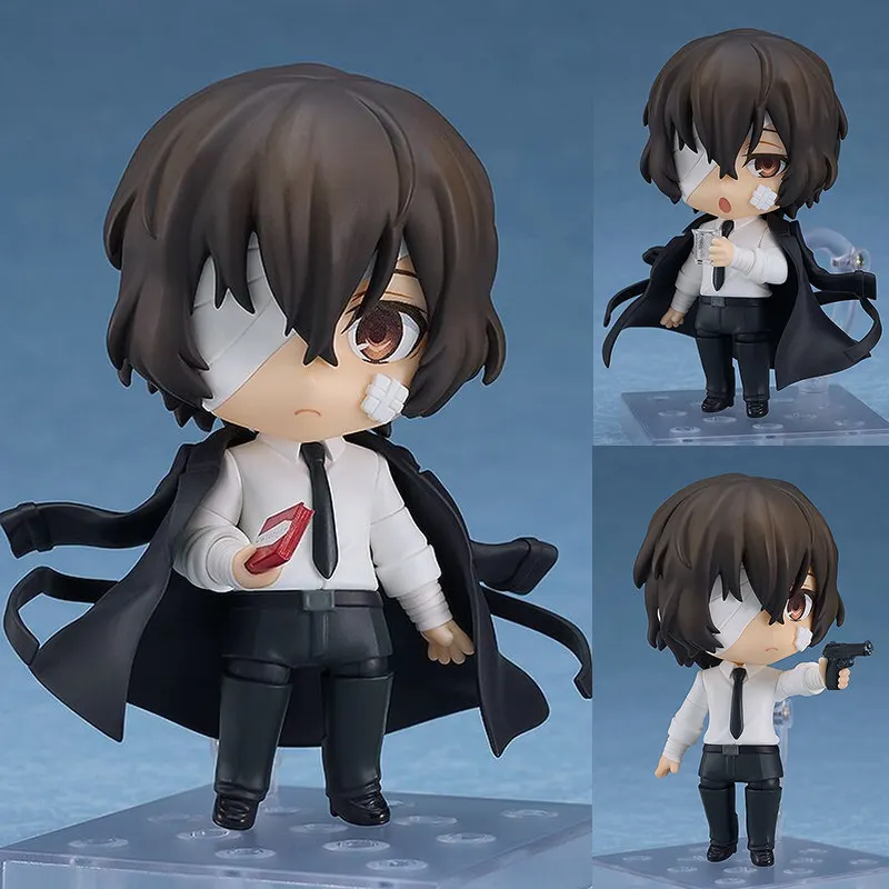BSD BJD bungo Stray Dogs Chibi Action Figure With Interchangeable Faces Display Stand Model  Anime Gift Ranpo Dazai Nakahara - view 6