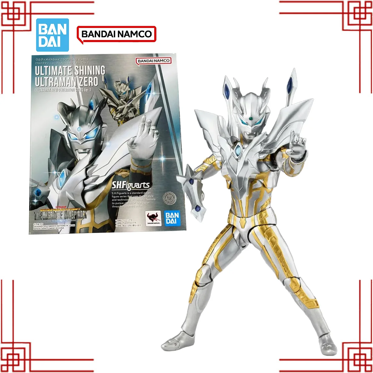 

Коллекционная фигурка Bandai SHF Ultimate Shining Ultraman Zero: Аниме Ультрамен, высокоподвижная модель, игрушка для мальчиков, подарок