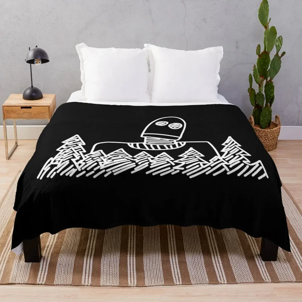 Iron Giant Throw Blanket Soft Sherpa Fleece Warm Blanket for Winter