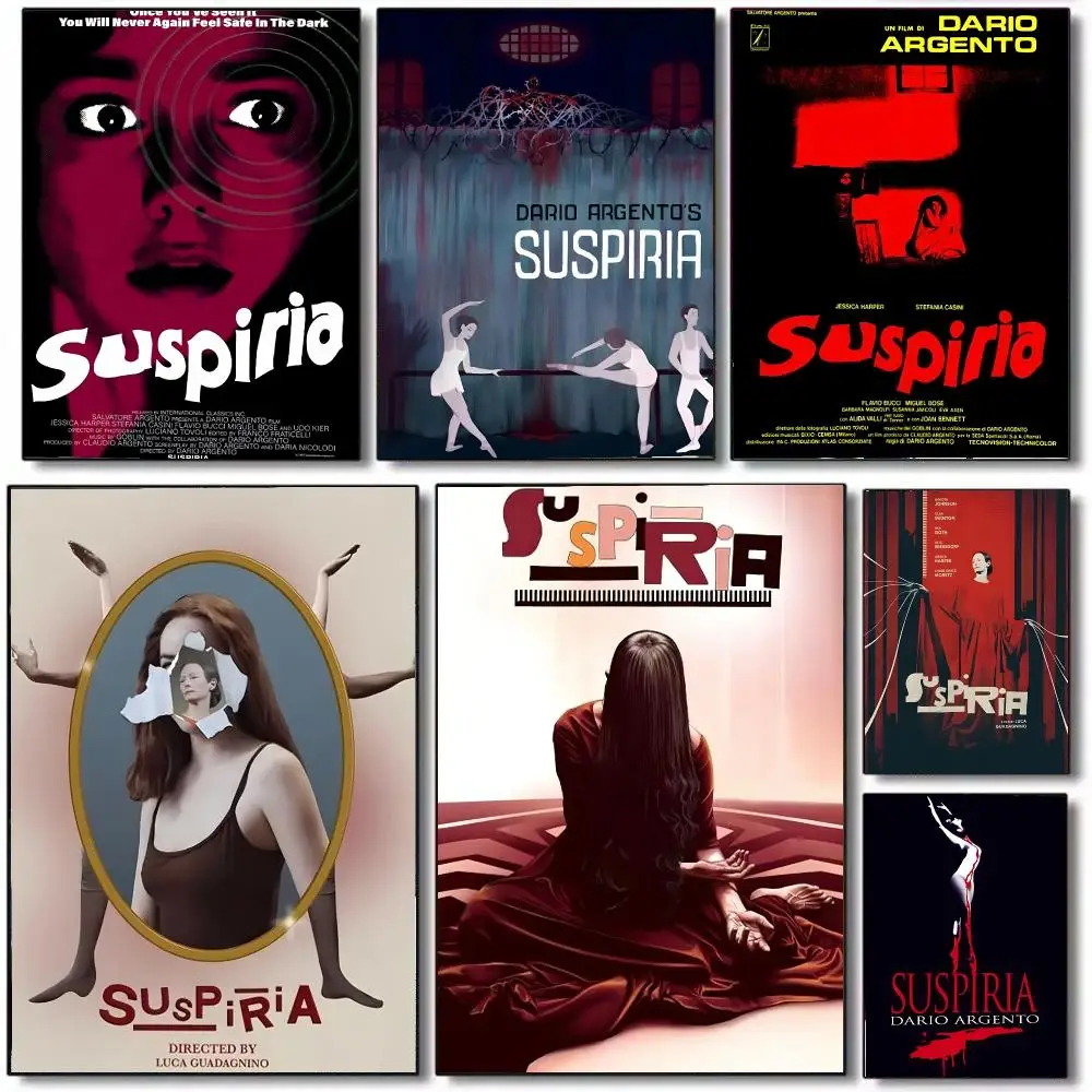 Movie S- Suspiria Poster Wall Art Printed Decor Sticker Stylish Home Gift for Living Room Bedroom Corridor Cafe