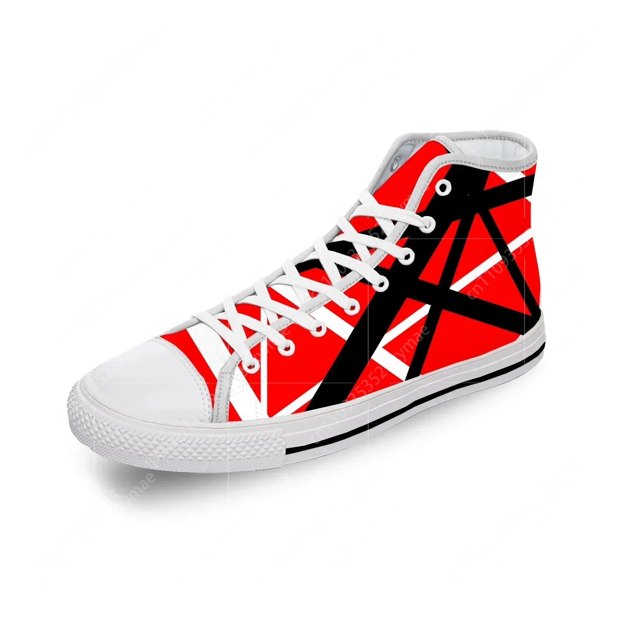 

Кроссовки Van EVH 5150 STRIPES Halen Harajuku из легкой ткани с 3D-принтом, высокие, для мужчин и женщин, повседневные, дышащие