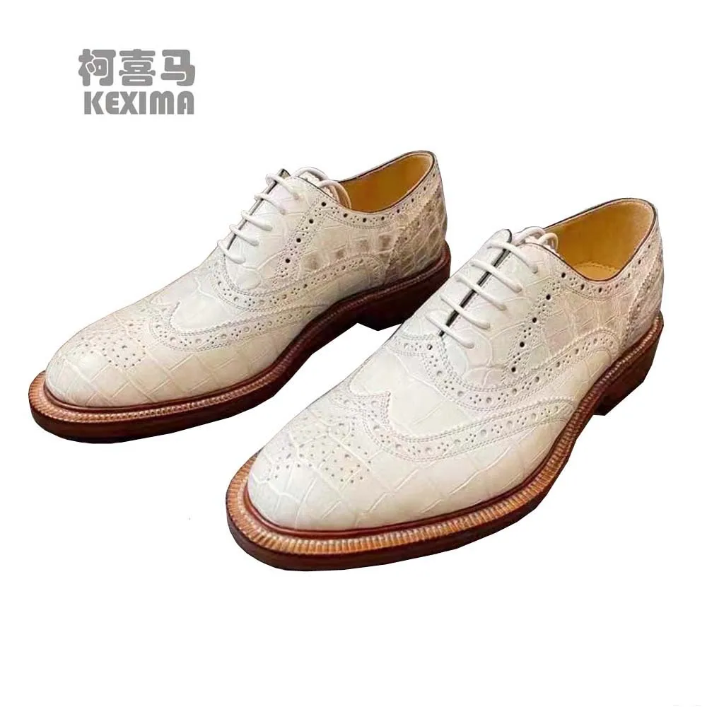 afanzhe nerw arrival men dress shoes men crocodile leather shoes male formal shoes men oxford shoes