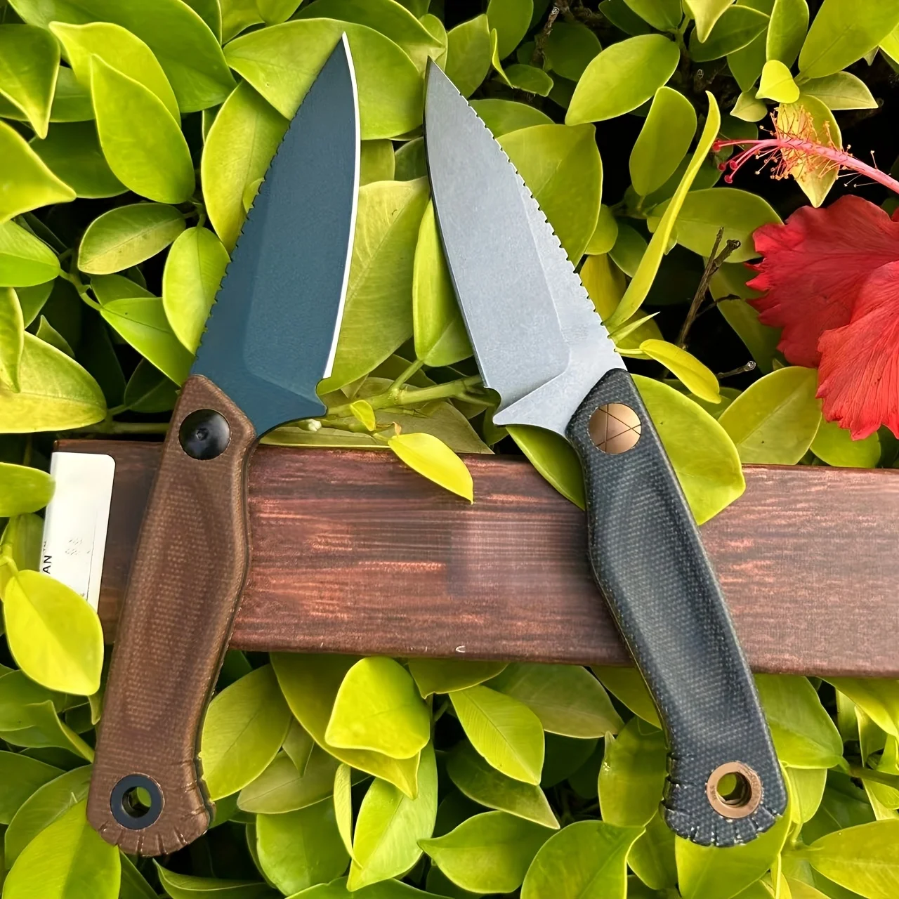 

BM 203BT Fixed Knife D2 Blade Linen Handle Portable Straight Knife with Sheath Men's Gift Camping Fishing Hunting Knives