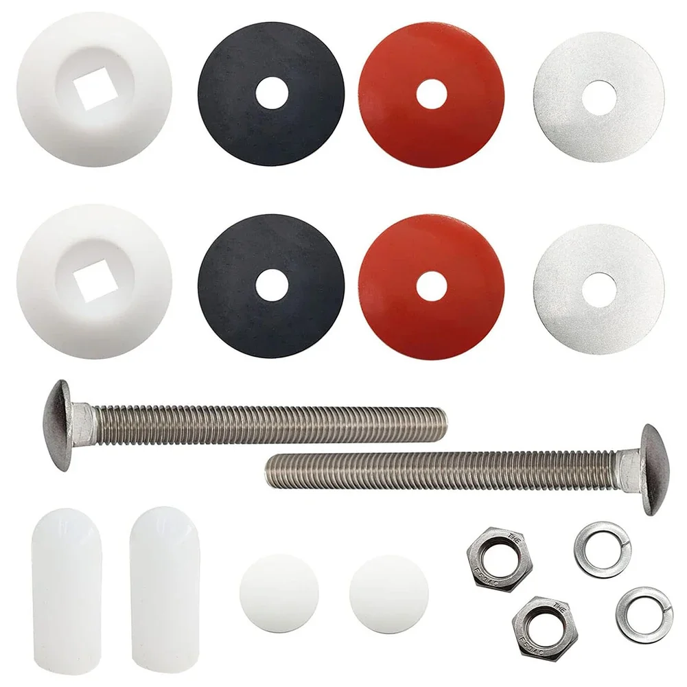 /White /Diving /Board Mounting Kit With 304 Stainless Steel Bolts And Rubber Washers For Two Hole Residential Pool Slide Replace