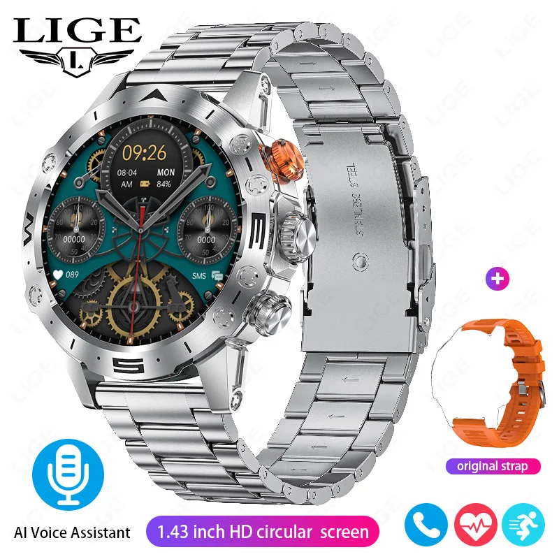 LIGE Smart Watch with 1.83-Inch Display