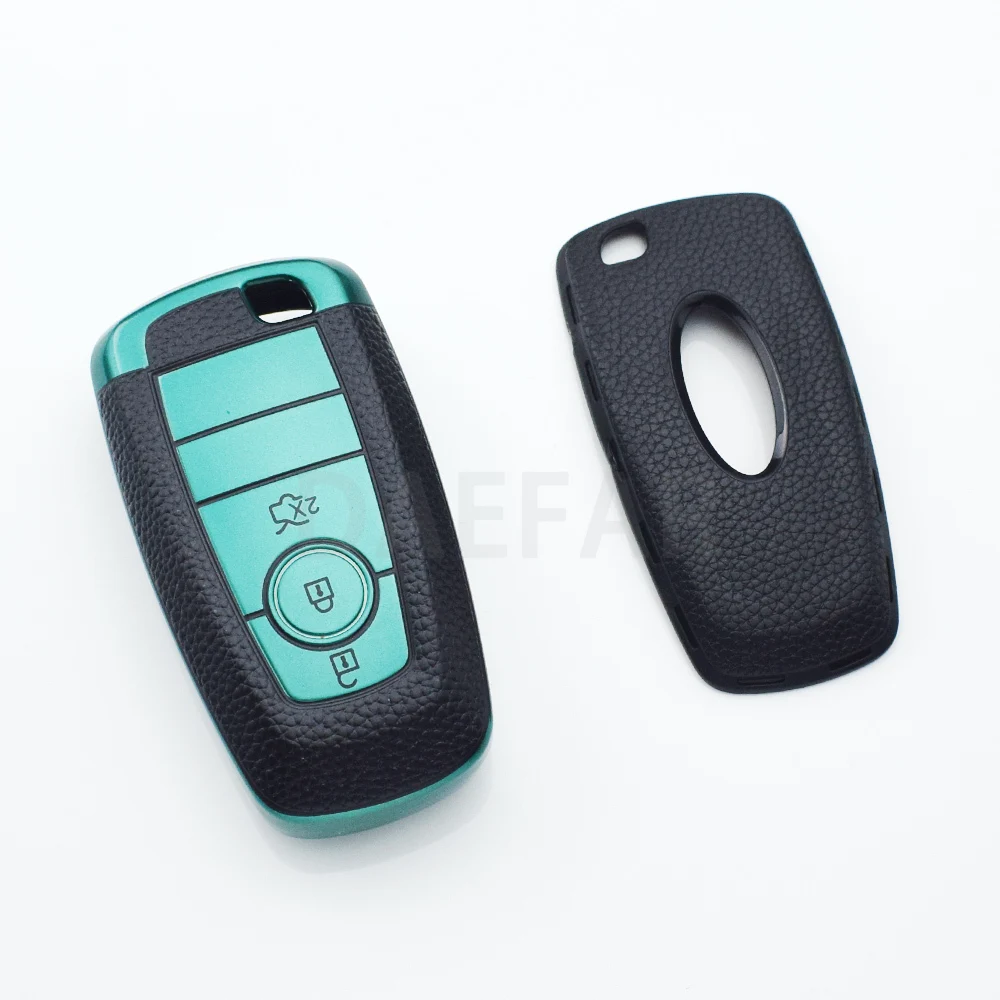 

5 Buttons TPU Leather Auto Shell for Ford Explorer Mustang Fusion Escape F150 F250 F350 F450 F550 Ford Raptor Car Key Case Cover