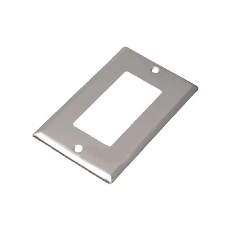 American Standard Switch Panel Stainless Steel Socket Cover Decorative Wallboard for Bedroom Industrial Concealed Metal Cover