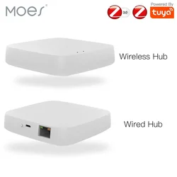 MOES Tuya Gateway Hub Smart Home Bridge Synthesis Link zawiera bramkę Bluetooth/Zigbee i pilot wielomodowy Gateway