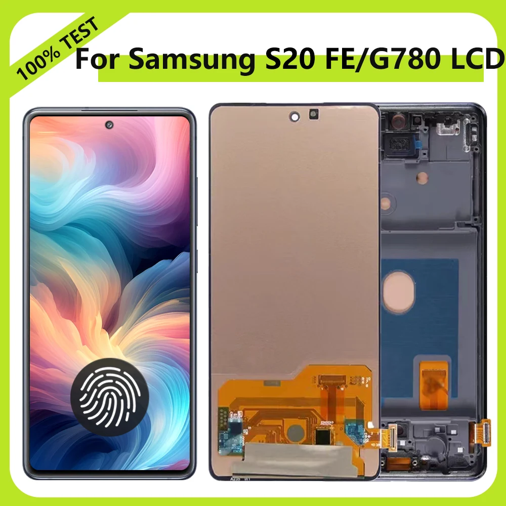 S20FE G780 Super AMOLED Display Screen For Samsung Galaxy S20FE G780F G780F/DSM G780 LCD Display with Touch Screen Digitizer