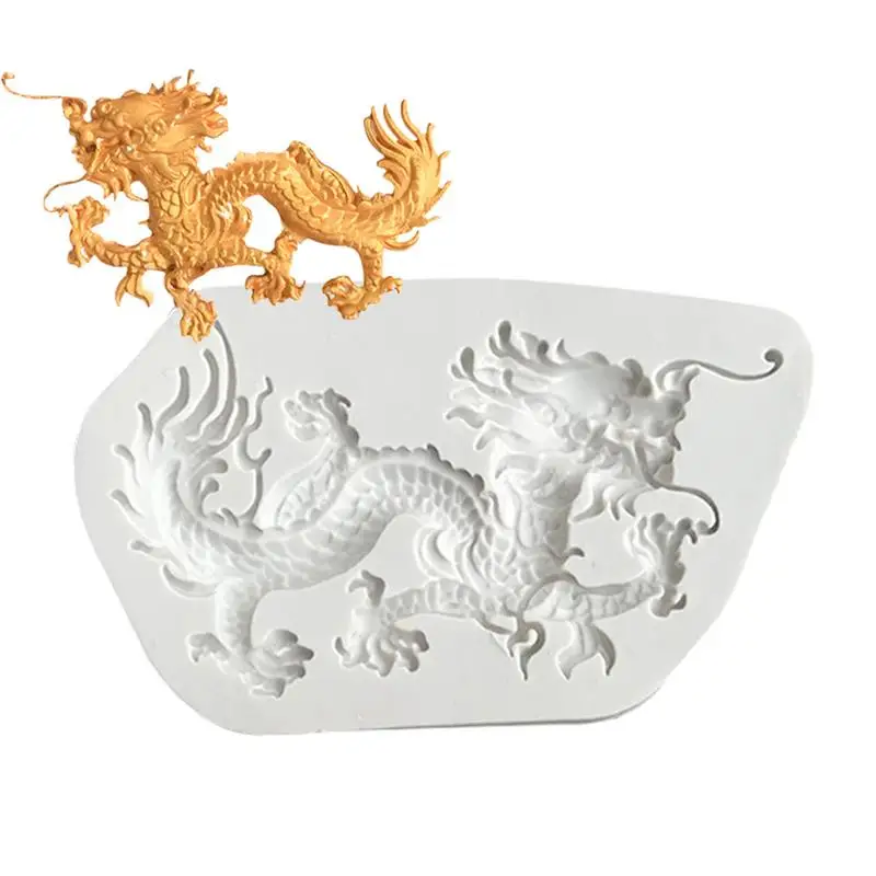 Dragon Silicone Mold Animal Dragon Chocolate Mold Resin Mould Dragon Fondant DIY Resin Casting Epoxy Resin Molds for Making