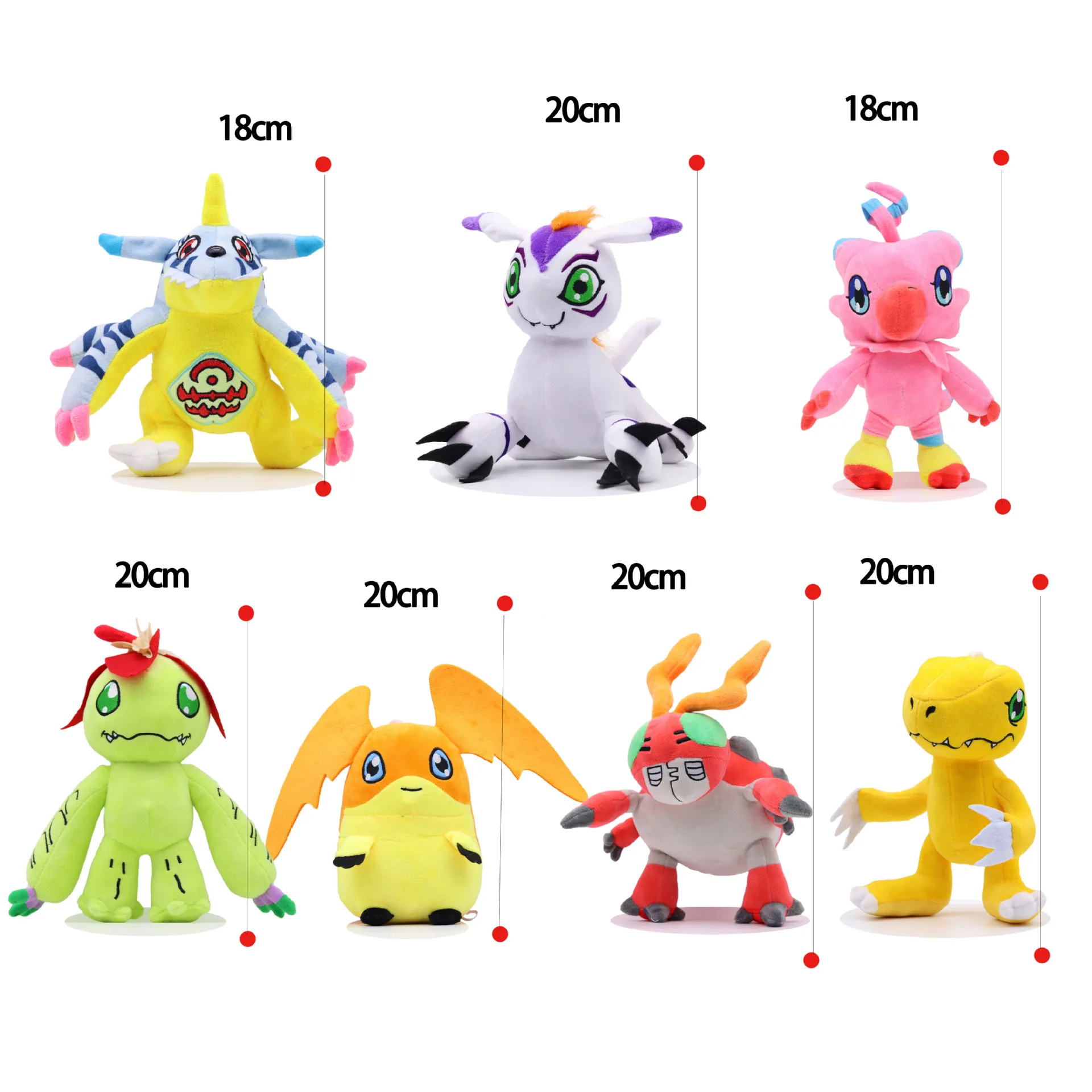 18-25cm Kawaii Digimon Adventure Agumon Gabumon Dilumon Bhikkhu Goma Beast Baloo Beetle Badamon Action FIgure Doll Kid Gifts