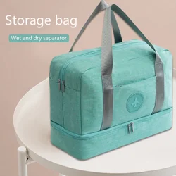 Luggage Dry Wet Separation Storage Bag Luggage Organizer Packing Travel Duffle with Shoes Bag Mesh Bag Clothing Storage Handbag