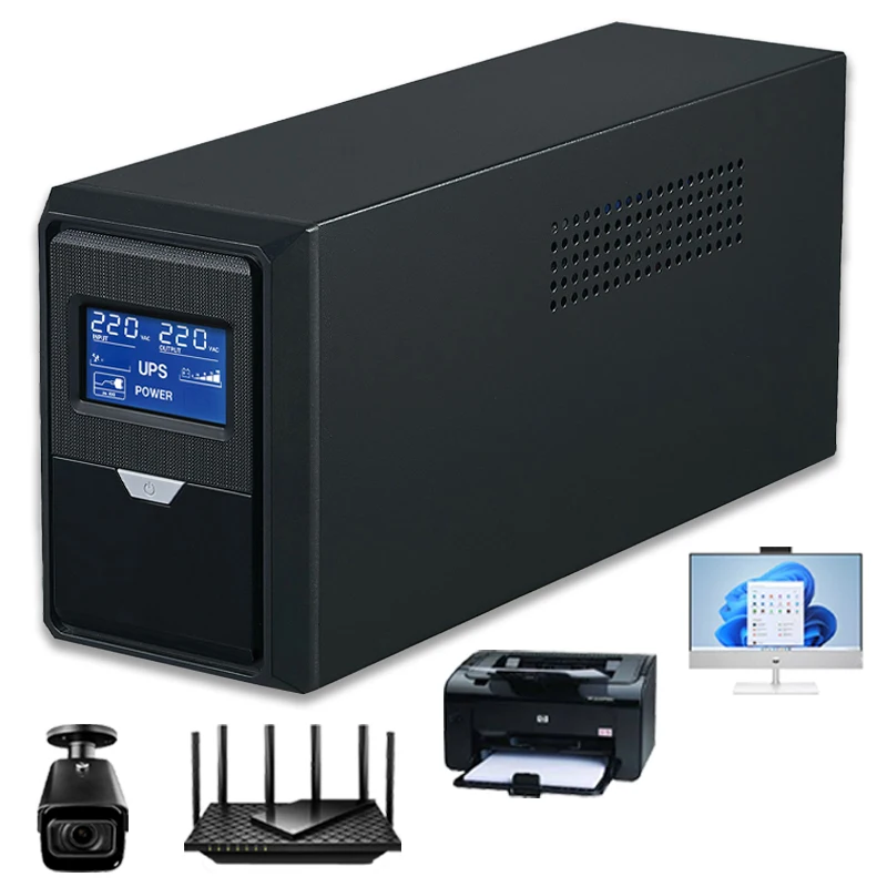 Cwups Pure Sine Wave Offline Ups 1500Va Portable Ups Battery Backup For Camera For Computer For Internet Output