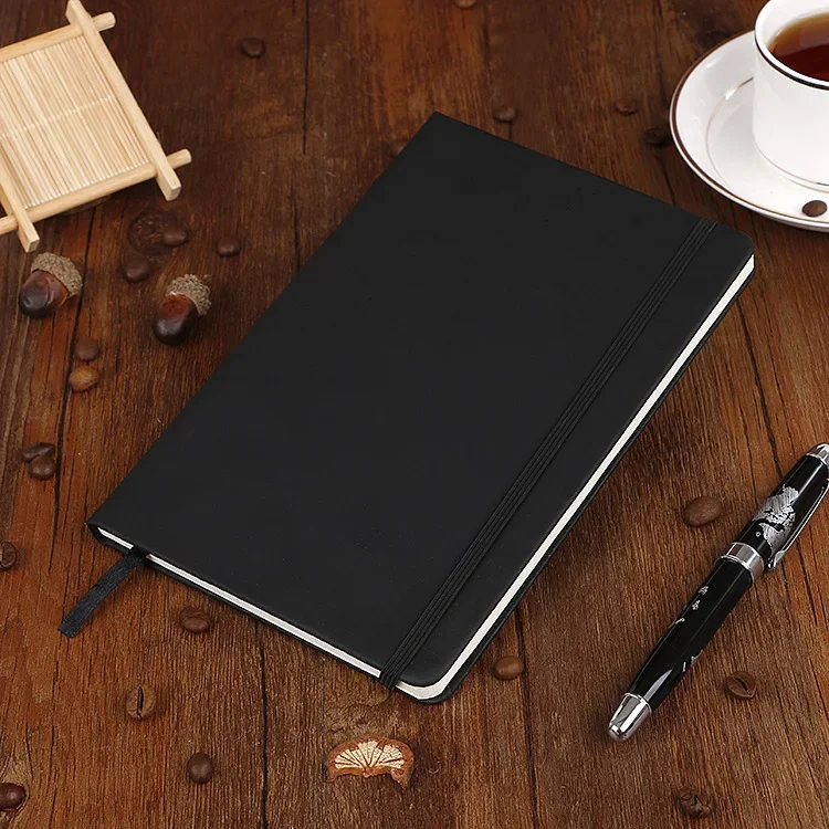 Custom Wholesale Promotional A4 Business Aesthetic Linen Journals Notebook PU Leather Hardcover Notebooks For Students