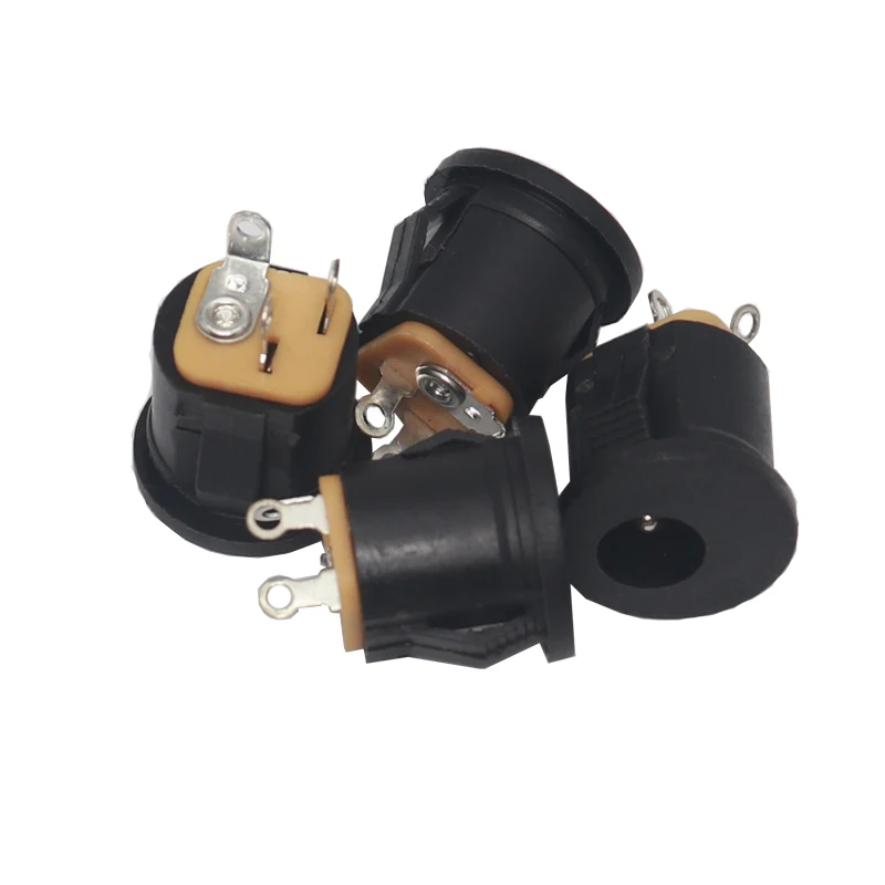 【30-5PCS】DC-022K  DC Power Socket 3Pin Connector Panel Mounting DC022K With Card Slots Charging Socket