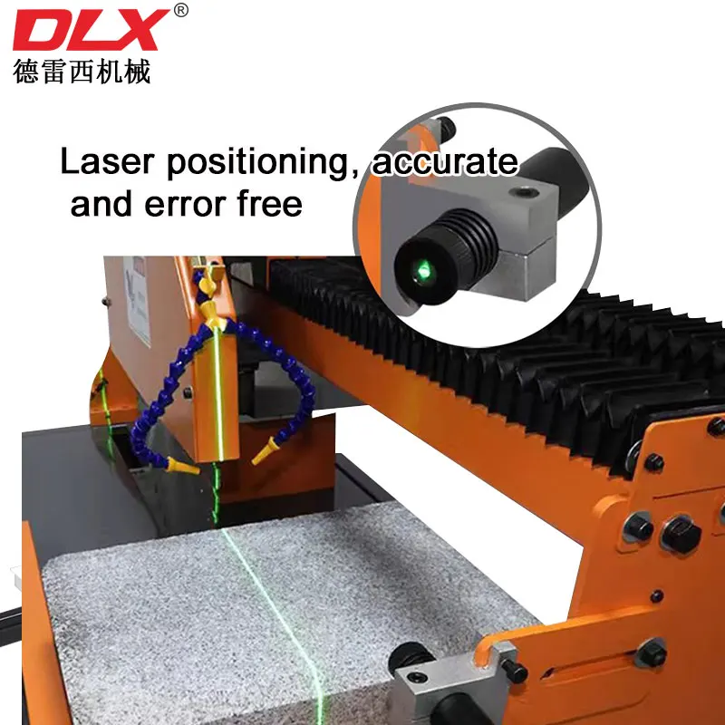 Mesin Pemotong Batu Multifungsi Laser Inframerah Kecil untuk Memotong Ubin Marmer dengan Pengasah Tepi Miring 45 Derajat Otomatis