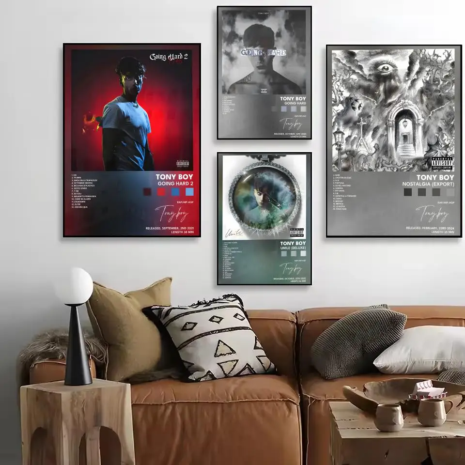 Rapper Singer T-tony Boy Poster High-Quality And Affordable Wall Stickers For Dormitory And Living Room Decoration