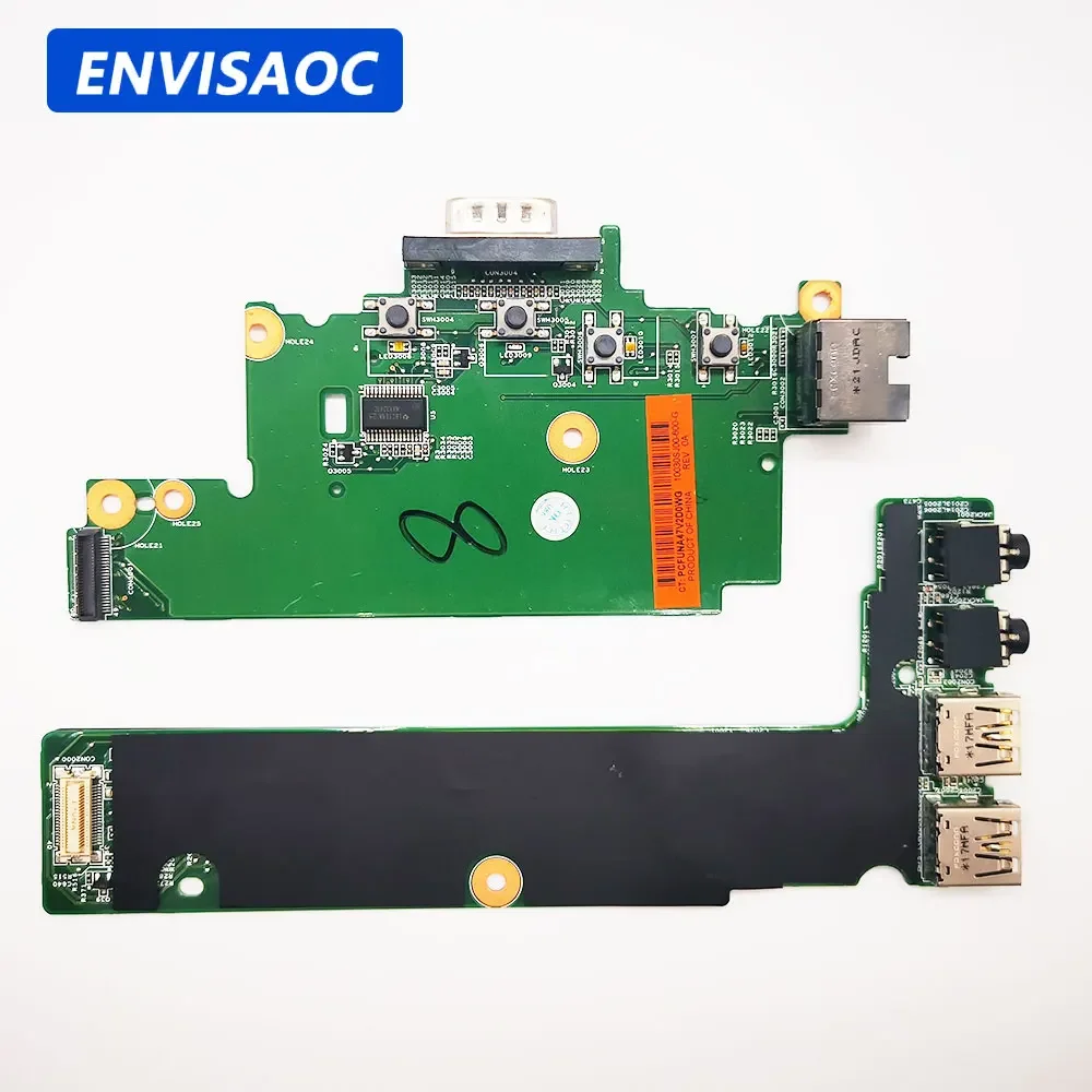 For HP EliteBook 8570P 8470W 8560P 6560B 6570B laptop LAN RJ45 Ethernet VGA Port Power Button Audio USB earphone Jack board