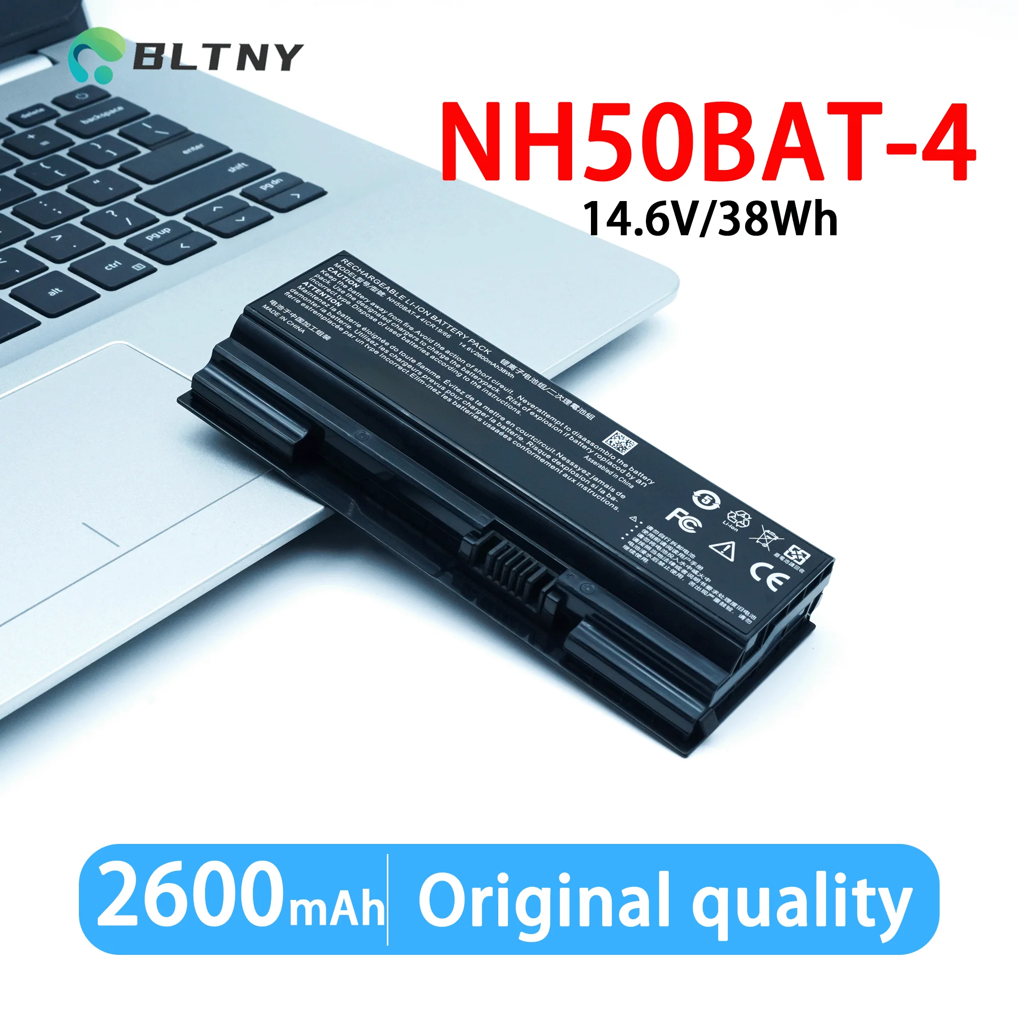 Nh50bat 4 38WH Laptop Battery  for HASEE Thunderobot 911ME Clevo NH50RA NH55RCQ NH58RDQ NH70RHQ CNH5S01 6-87-NH50S-41