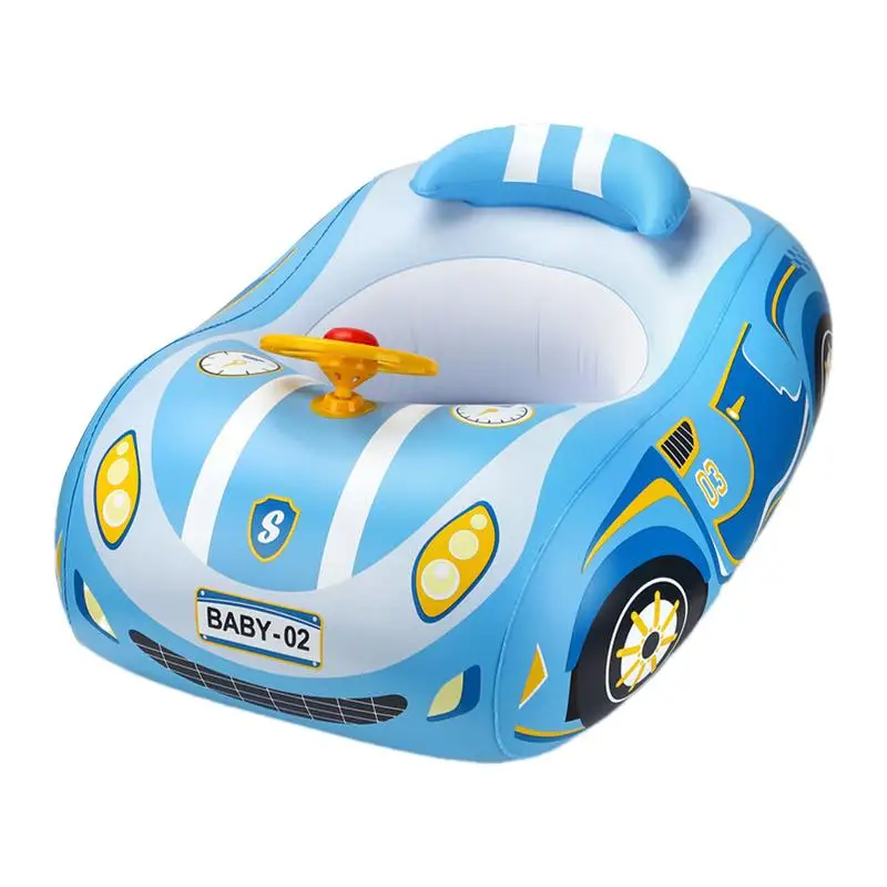 Pool Inflatables For Kids Car Shape Pool Floaties Outdoor Games Inflatable Ride-On Water Toys For Kids Ages 3 Pool Toy For Lake