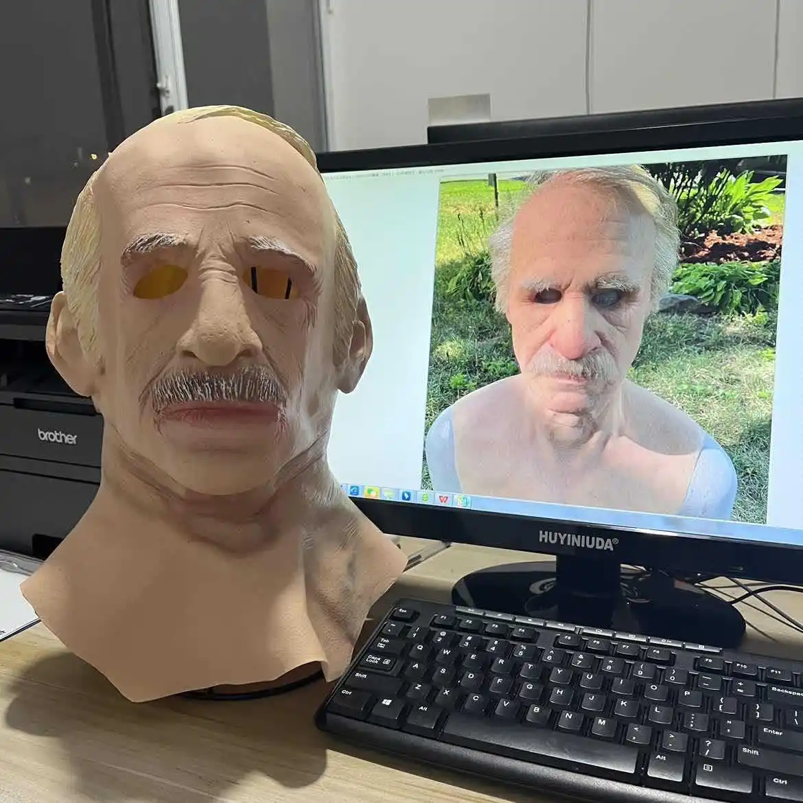 Máscara Mr White Bald para Hombre, Accesorios de Cosplay, Accesorios de Fotografía, Realista, Nuevo