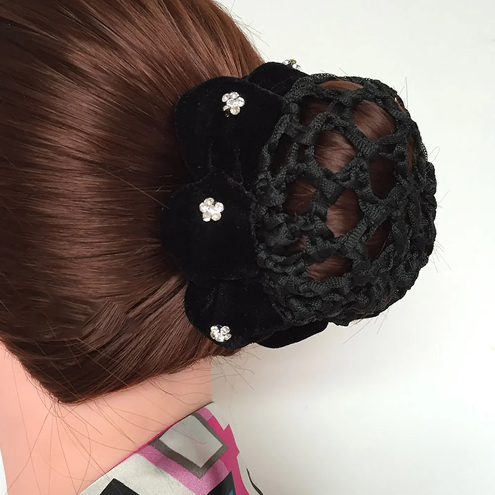 

4Pcs Hair Bun Cover Exquisite Hair Net for Women Fashion Hairnets Buns Wrap Nurse Dance Hairstyle Accessory Elegant Delicate