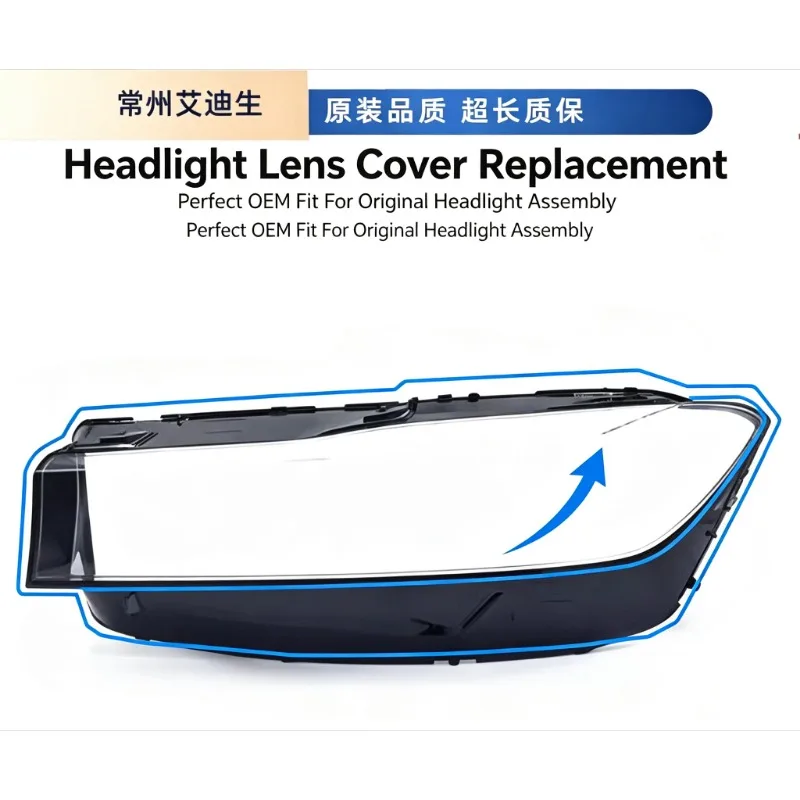 Moggic Headlight Lens Cover For 7 Series G11 G12 2019 2020 2021 Clear Transparent Headlamp Outer Shell Replacement