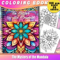 Spiral Coloring Book -30 Sheets Adult Coloring Book, 11.3 X 8.3 Inches, 100g Thick Paper, Drawing Book, Homecoming Holiday Gift