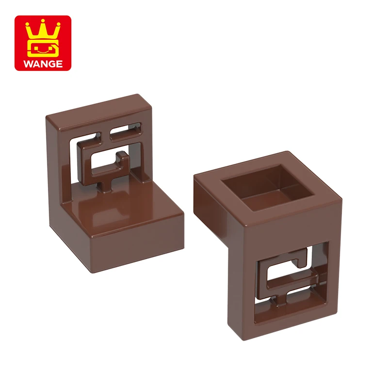 벽돌과 호환되는 물결 모양 난간 빌딩 블록, Moc 컬러 액세서리, 4 홀 벽 패널, 3633W, 15207W, 1x2x1, 450 개/로트